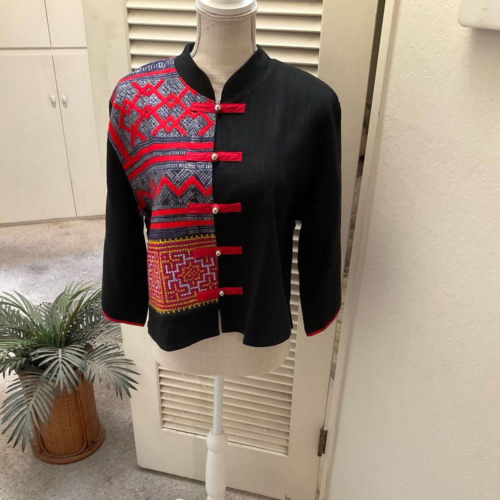 Eastern Serenity blouse/jacket black